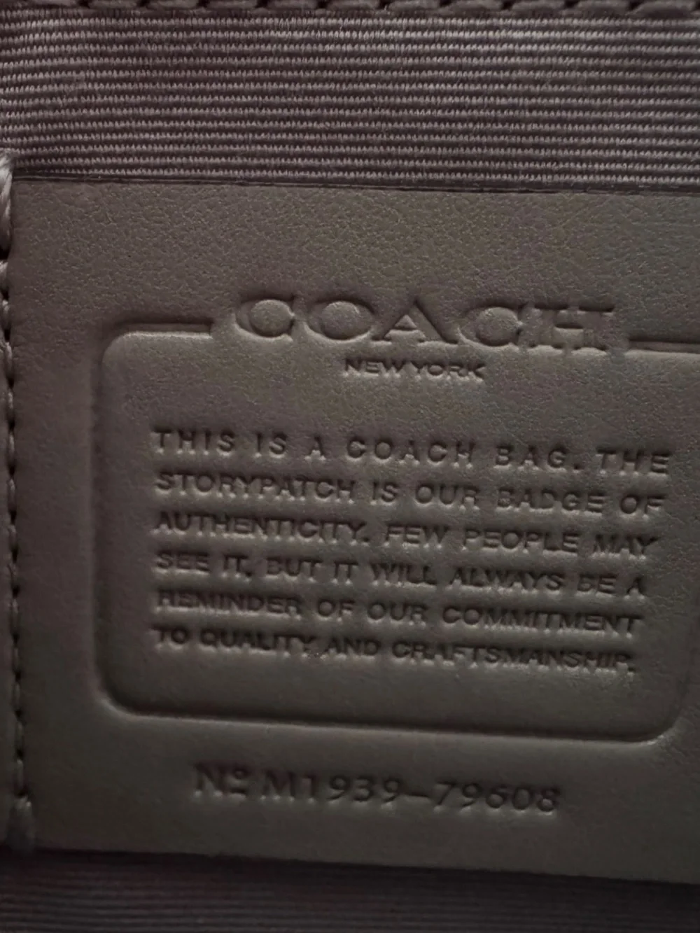 Coach Gallery Tote style 79608 - Gray - New without tags - Picture 3 of 4